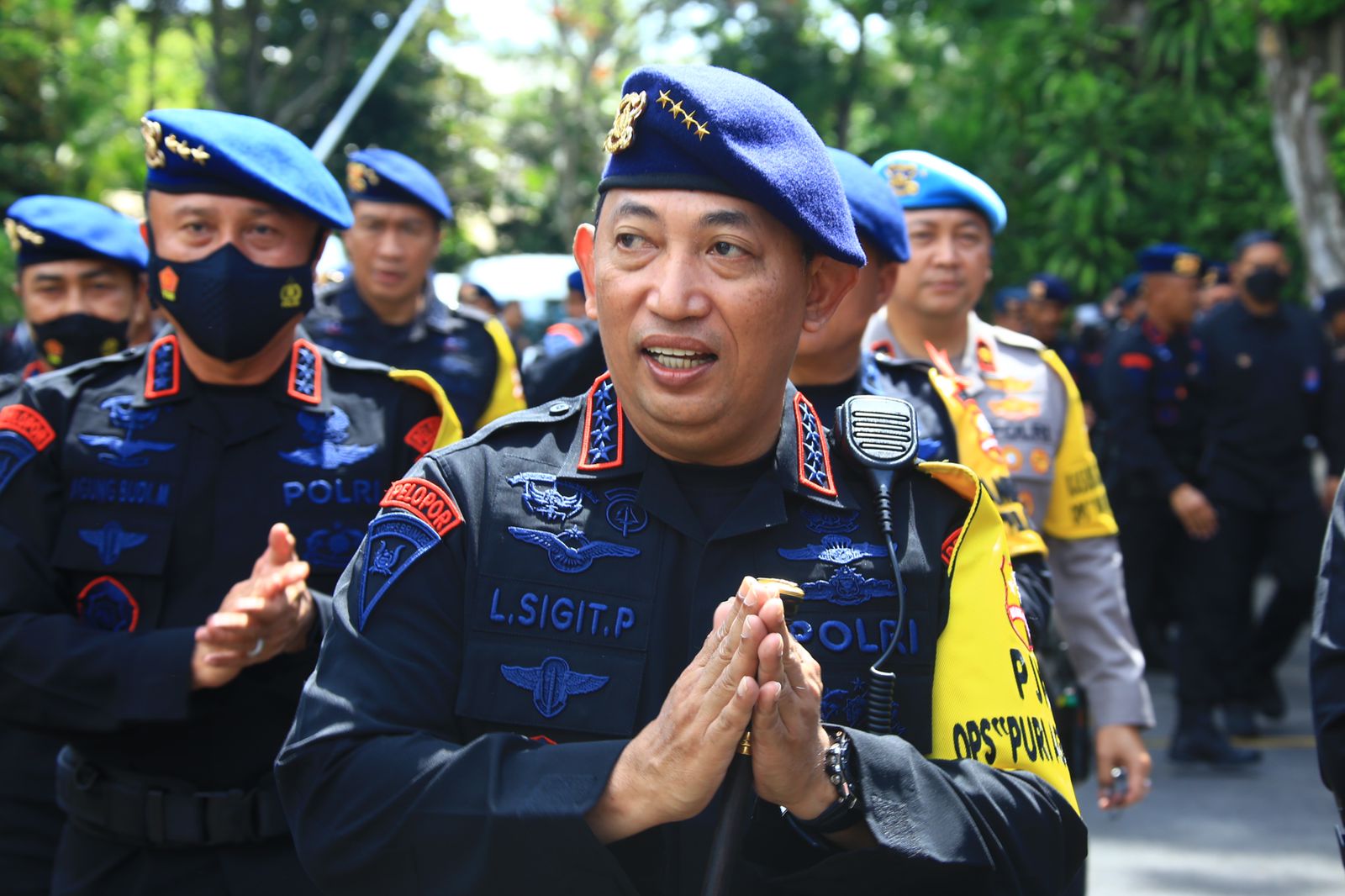 Kapolri Jenderal Listyo Sigit Prabowo Rayakan HUT Brimob ke-77 di Bali