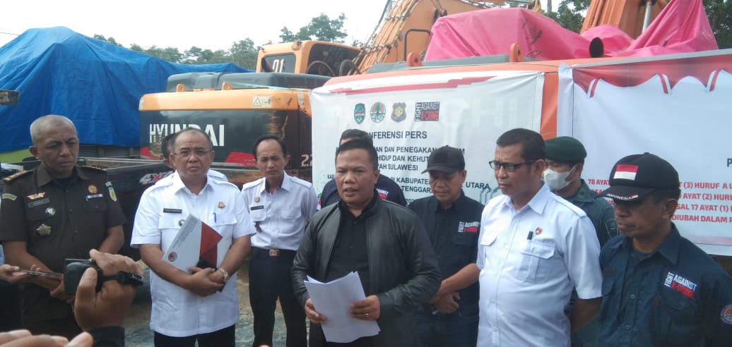 Gakkum Wilayah Sulawesi Tetapkan Direktur PT BMN Penambang Ilegal di Hutan Lasolo