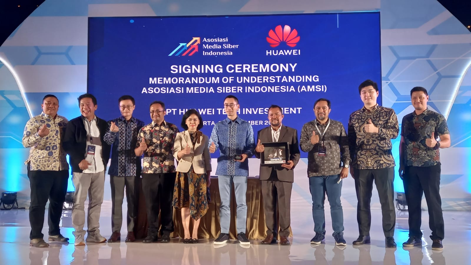 Huawei dan AMSI Tandatangani Nota Kesepahaman Kemitraan Strategis Pengembangan Keterampilan Digital Awak Media