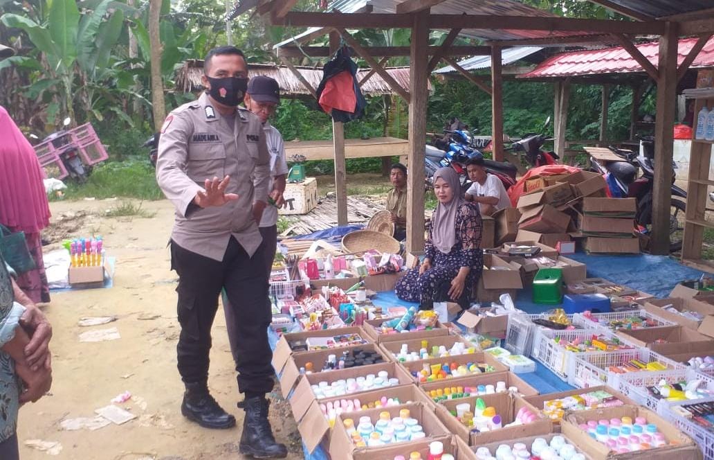 Polsek Benua Pantau Pengerukan Tanah di Horodopi dan Pasar Tradisional Punggawukawu