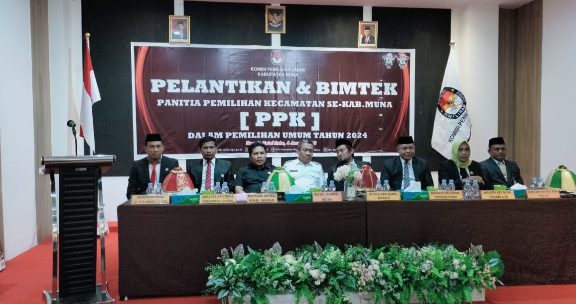 KPU Muna Resmi Lantik 110 Anggota PPK