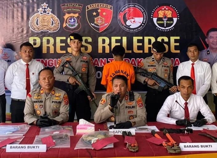 Polres Koltim Tangkap Terduga Pencuri Kabel PLN ULP Kolaka