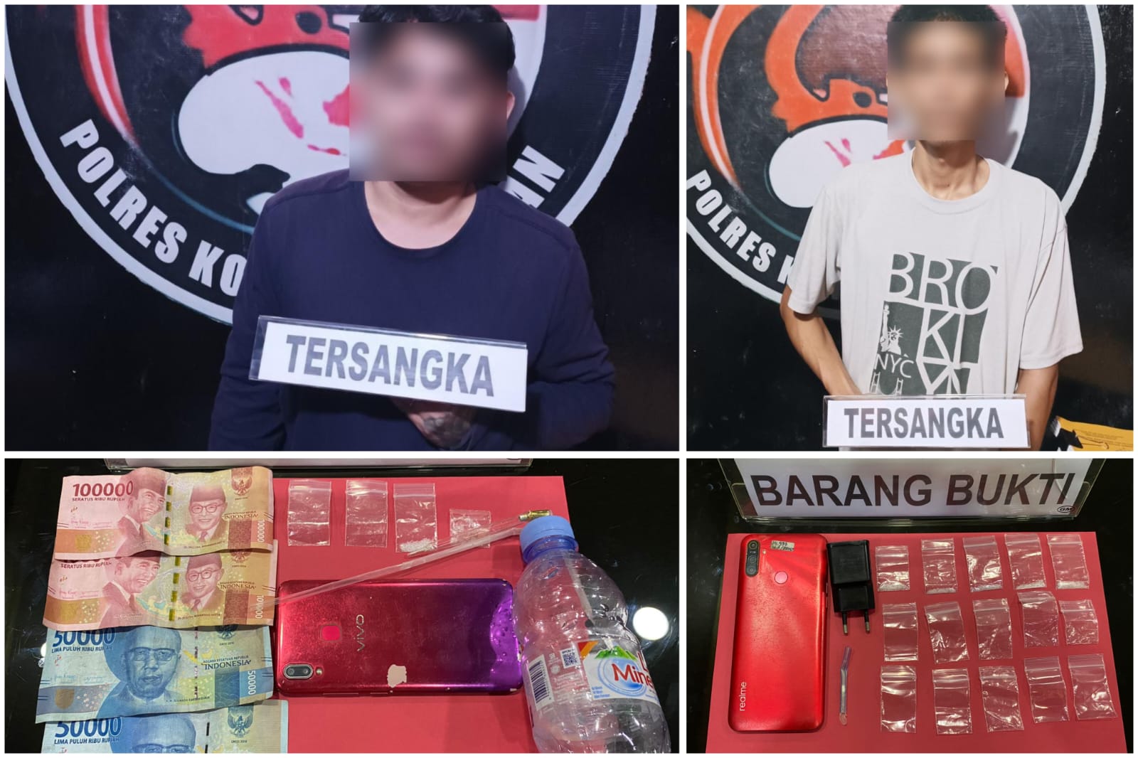 Diduga Pengedar Sabu, Dua Pemuda Asal Moramo Ditangkap Satresnarkoba Polres Konsel