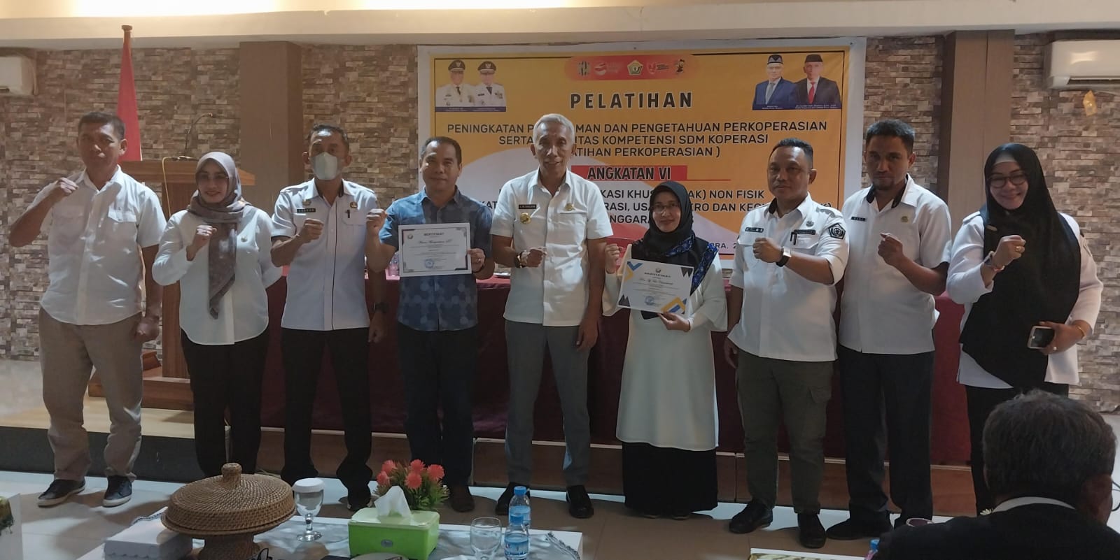 Kadiskop dan UMKM Sulawesi Tenggara Tutup Pelatihan Koperasi Gelombang VI 2023