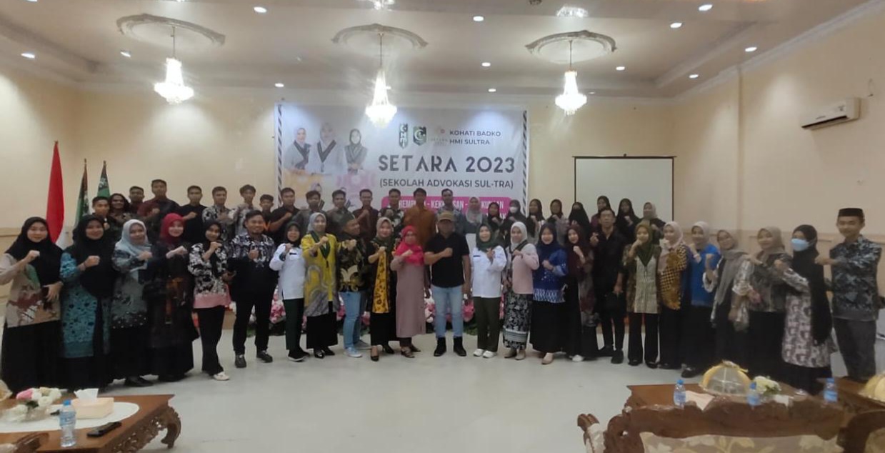 Kohati Badko HMI Sulawesi Tenggara Bangun Kesadaran Mahasiswa Melalui Sekolah Advokasi