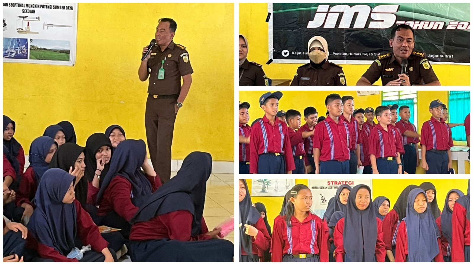 JMS di SMPN 15 Kendari, Dody: Materi yang Disampaikan UU ITE dan Bahaya Bullying