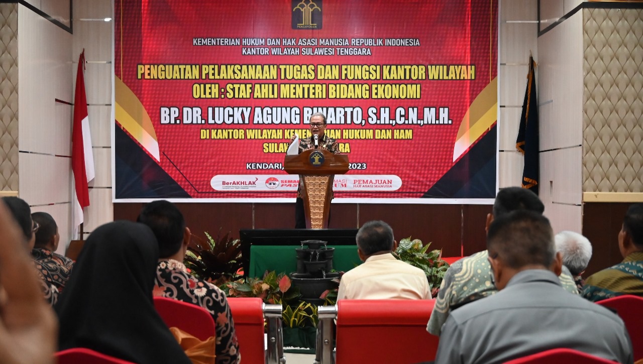 Kuatkan Tugas & Fungsi serta Capaian Kinerja, Staf Ahli Menteri Kunjungi Kanwil Kemenkumham Sulawesi Tenggara