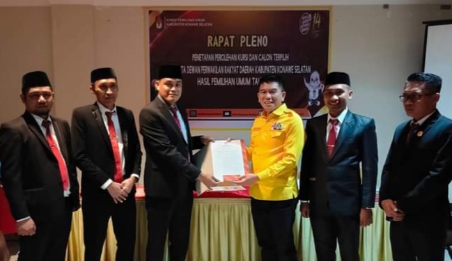 KPU Konawe Selatan Tetapkan Perolehan Kursi Parpol dan 35 Anggota DPRD Terpilih Pemilu 2024, Berikut Daftarnya