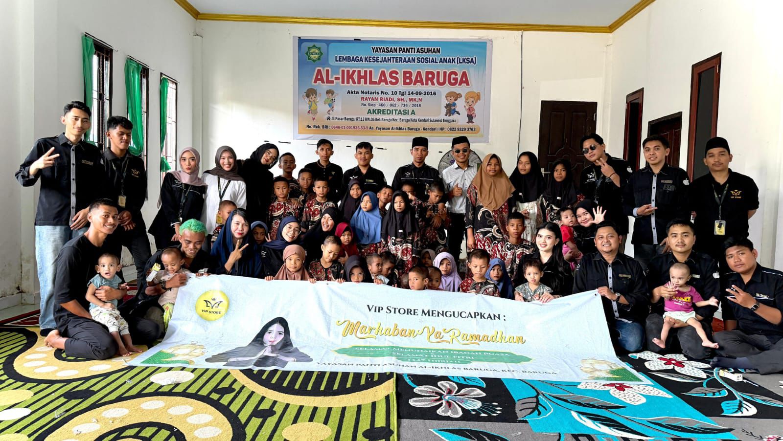 VIP Store Kendari Gelar Bakti Sosial di Panti Asuhan Al-Ikhlas Baruga