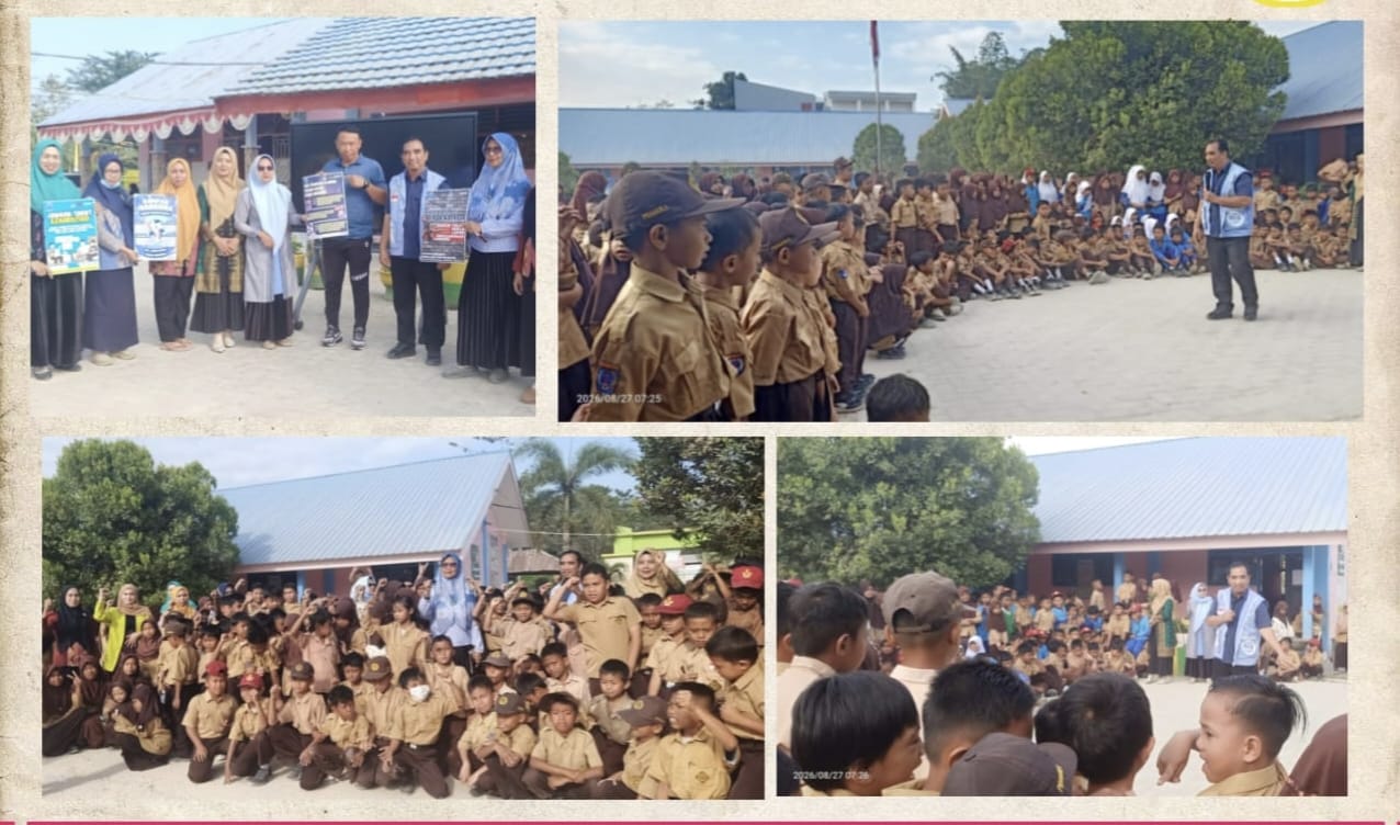 Wujudkan Generasi Bersinar, BNN Kendari Edukasi Ratusan Siswa SD tentang Bahaya Narkoba