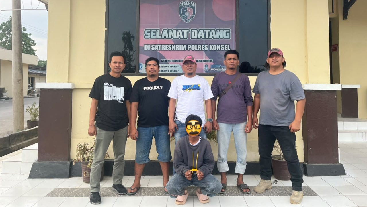 Tim URC Alpha Polres Konsel Amankan Terduga Pelaku Penganiayaan di Pelabuhan Amolengu