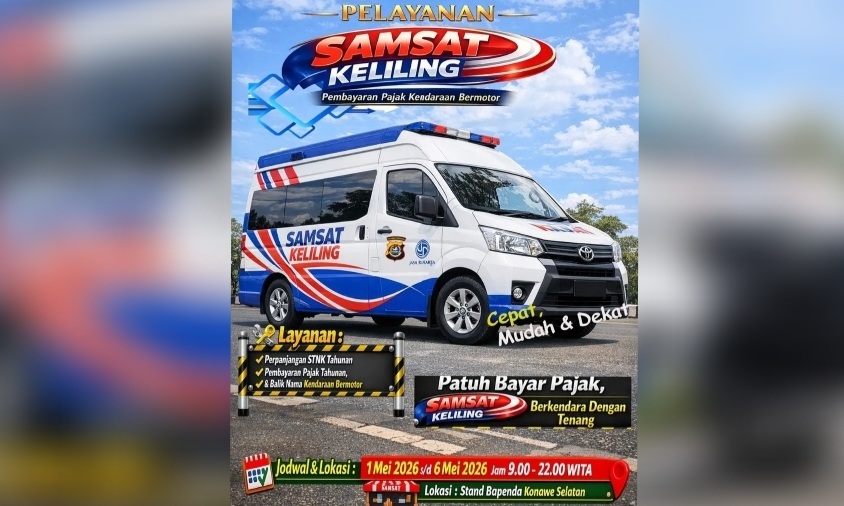 Mudahkan Warga, Bapenda Konsel dan Samsat Buka Layanan Bayar Pajak Kendaraan di Stan Pameran HUT ke-23