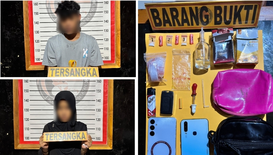 Diduga Edarkan Sabu, Satresnarkoba Polres Konsel Ringkus Seorang Mahasiswa dan IRT di Laeya