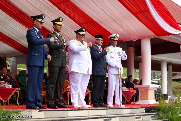 Jadi Irup HUT Ke-77, Gubernur Ali Mazi Ucapkan Terima Kasih Kepada TNI