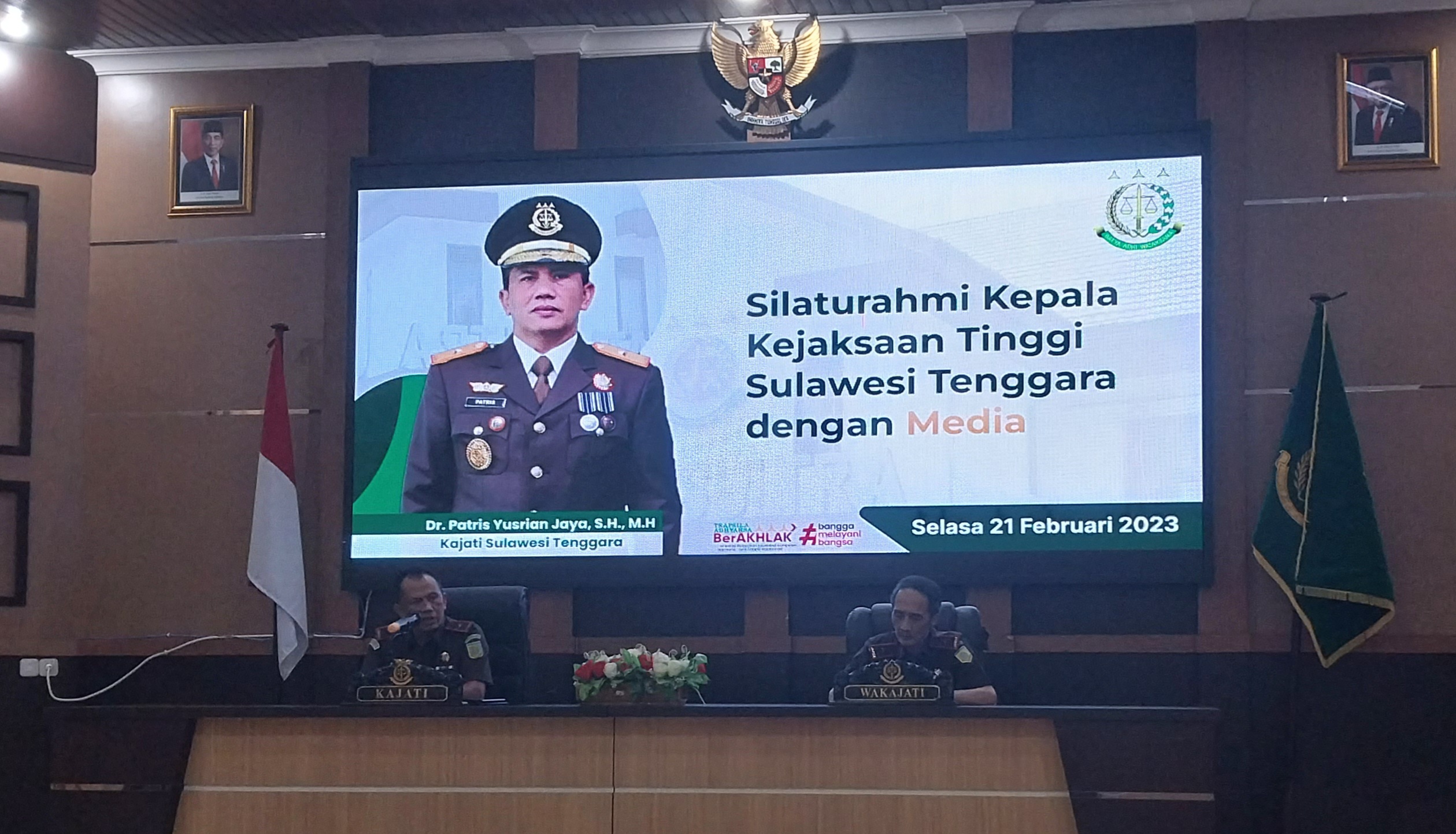 Jalin Sinergitas, Kajati Sultra Silaturahmi dengan Awak Media