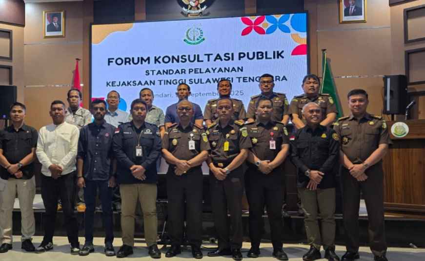 Pimpin Forum Konsultasi Publik, Wakajati Sultra: Untuk Membangun Pemahaman Bersama dalam Penerapan Standar Pelayanan Publik