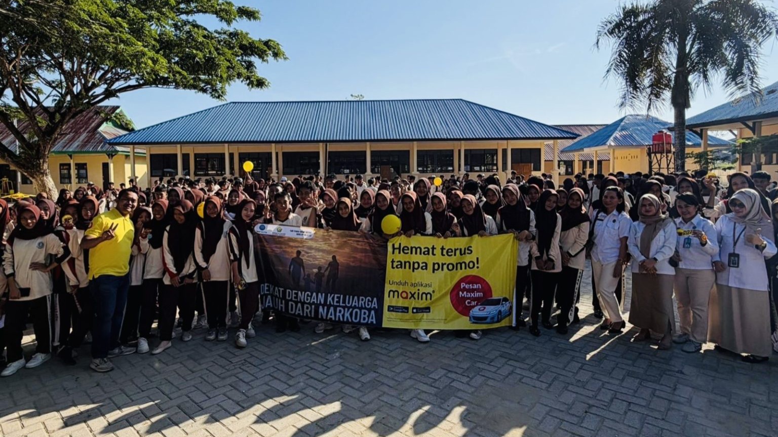 Ratusan Siswa SMAN 8 Kendari Ikuti Sosialisasi Bahaya Narkoba BNNP Sultra