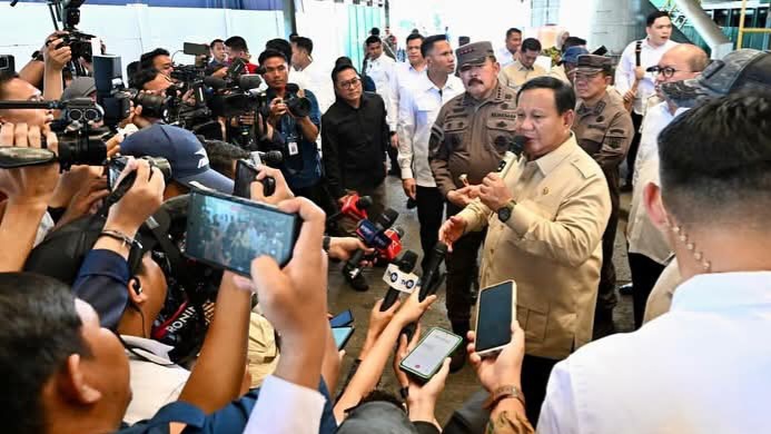 Presiden Prabowo Saksikan Penyerahan Aset Barang Rampasan Negara Senilai Rp7 Triliun kepada PT Timah Tbk