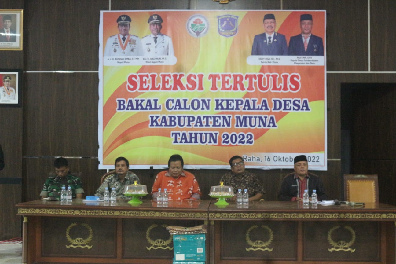 Gelar Seleksi Tertulis Balon Kades, Pemda Muna Gandeng UHO