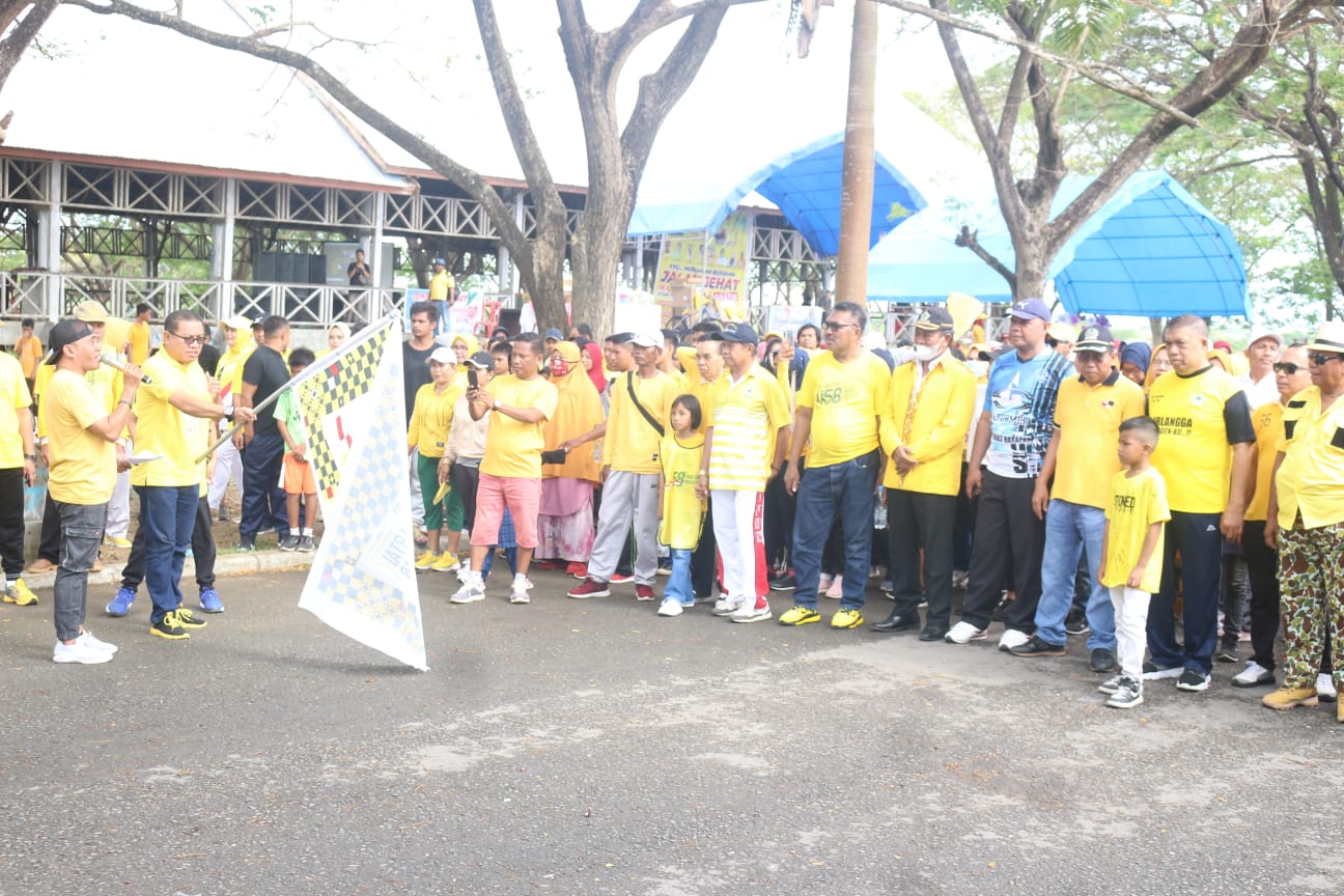 Semarakkan HUT ke-58, Golkar Muna Gelar Jalan Santai