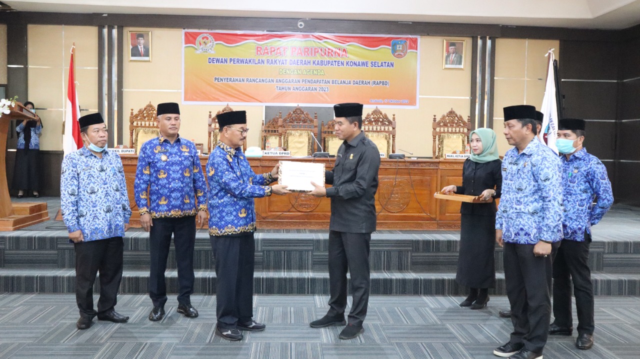 Dewan Konawe Selatan Resmi Terima RAPBD 2023