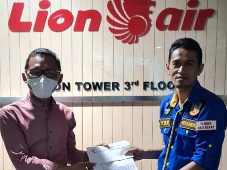 KNPI Konawe Selatan Ajukan Protes ke Kantor Pusat Lion Air