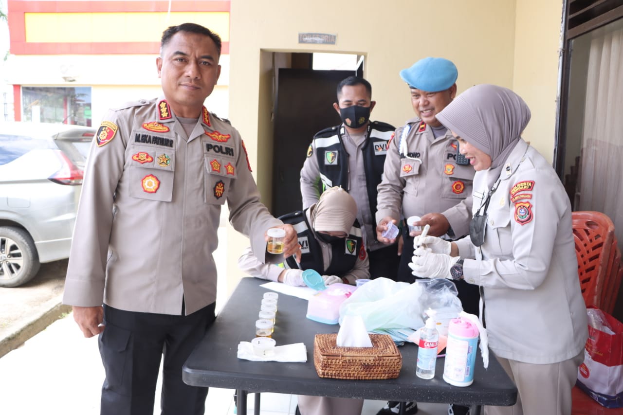 23 PJU Ikuti Pemeriksaan Urine, Kapolresta: Hasilnya Semua Negatif