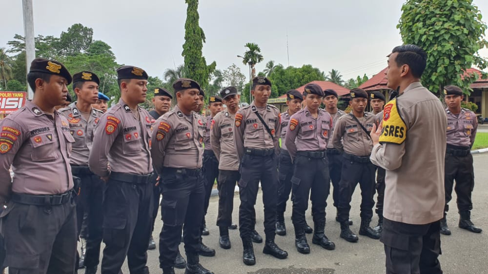 Pengamanan Pilkades Muna, Polres Konsel BKO-kan Satu Pleton Personel