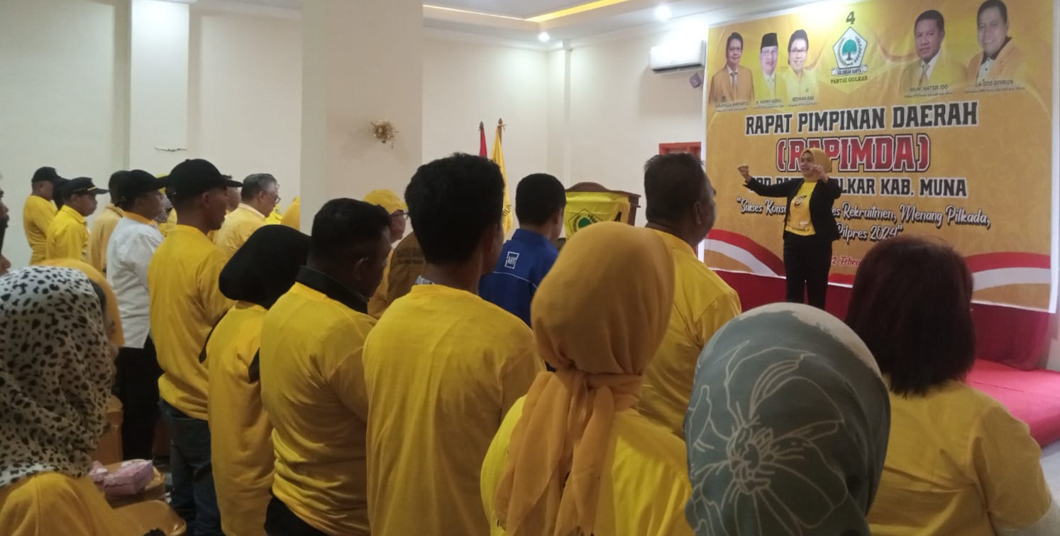 Rapimda Golkar Muna, Natsir Ido: Untuk Mendorong Kemenangan Partai di Pemilu 2024