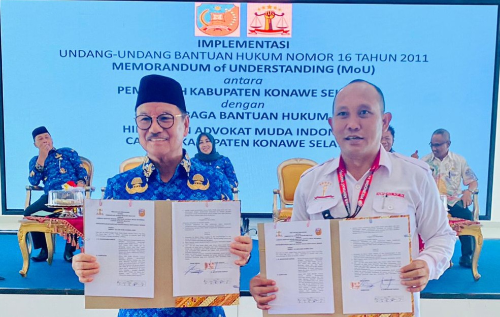 Pemda Konawe Selatan - LBH HAMI Perpanjang Bantuan Hukum Gratis Warga Kurang Mampu