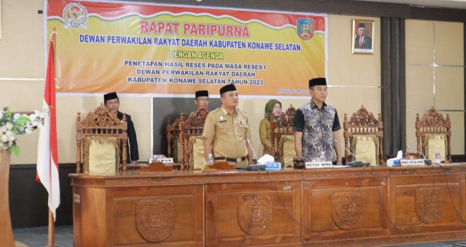 DPRD Konsel Paripurnakan Hasil Reses Sidang Pertama 2023