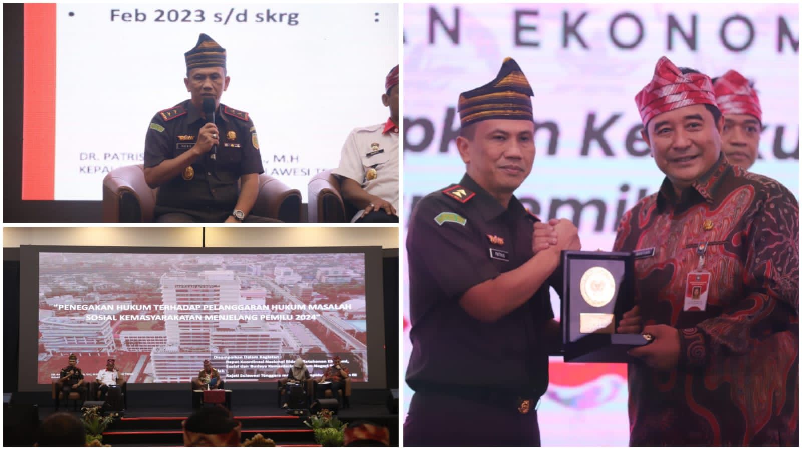 Rakornas Kemendagri, Kajati Sultra Sampaikan Materi Penegakan Hukum Jelang Pemilu 2024