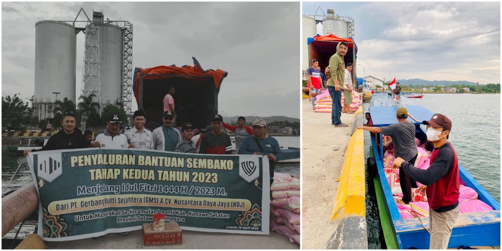 Jelang Idul Fitri 1444 H, PT GMS Salurkan 4.000 Paket Lebaran-80 Ton Beras ke Warga Laonti