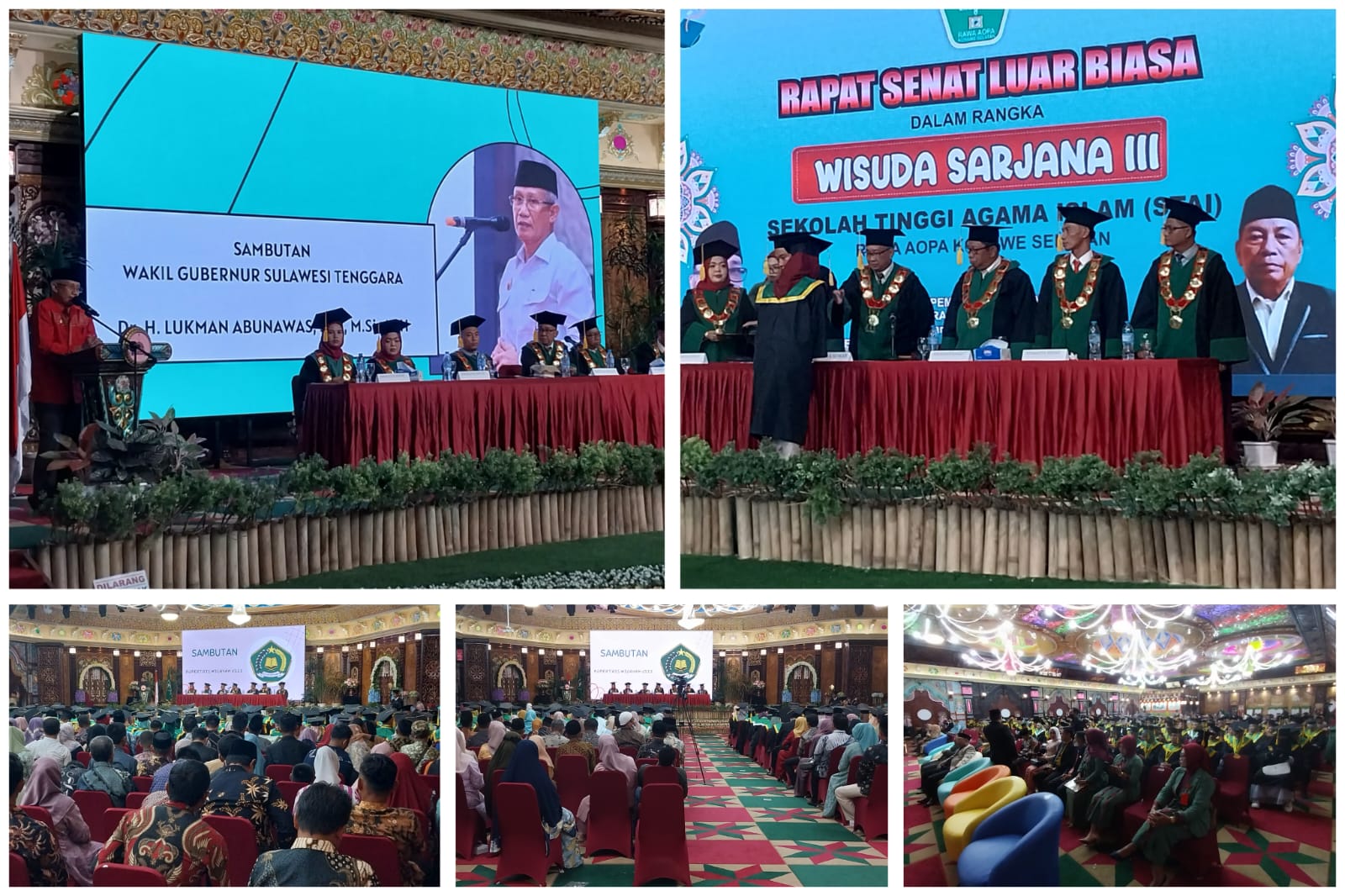 Gelar Wisuda ke-III, Lukman Abunawas Bangga STAI Rawa Aopa Konsel Dipimpin Guru Besar