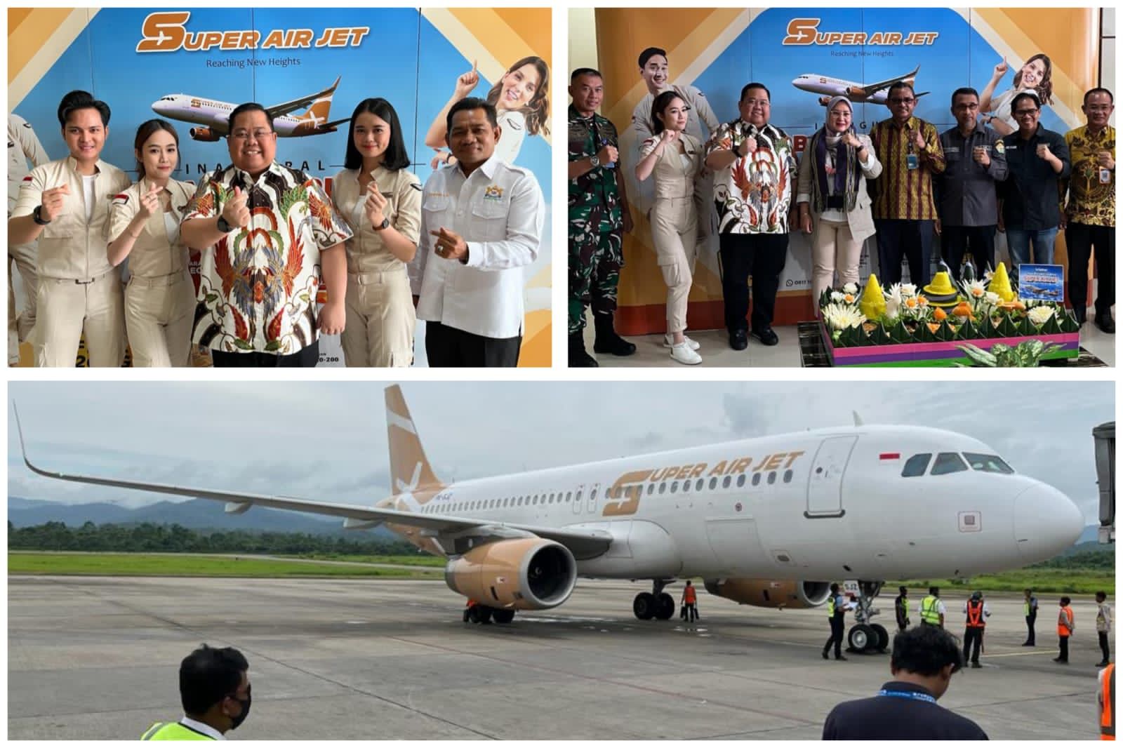 Resmi Mengudara, Kadin Sultra Sambut Baik Kahadiran Maskapai Super Air Jet di Bumi Anoa
