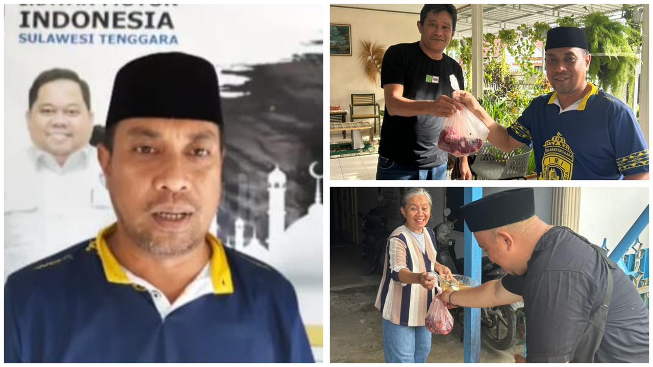 IMI Sultra Bagikan Ratusan Paket Daging Kurban