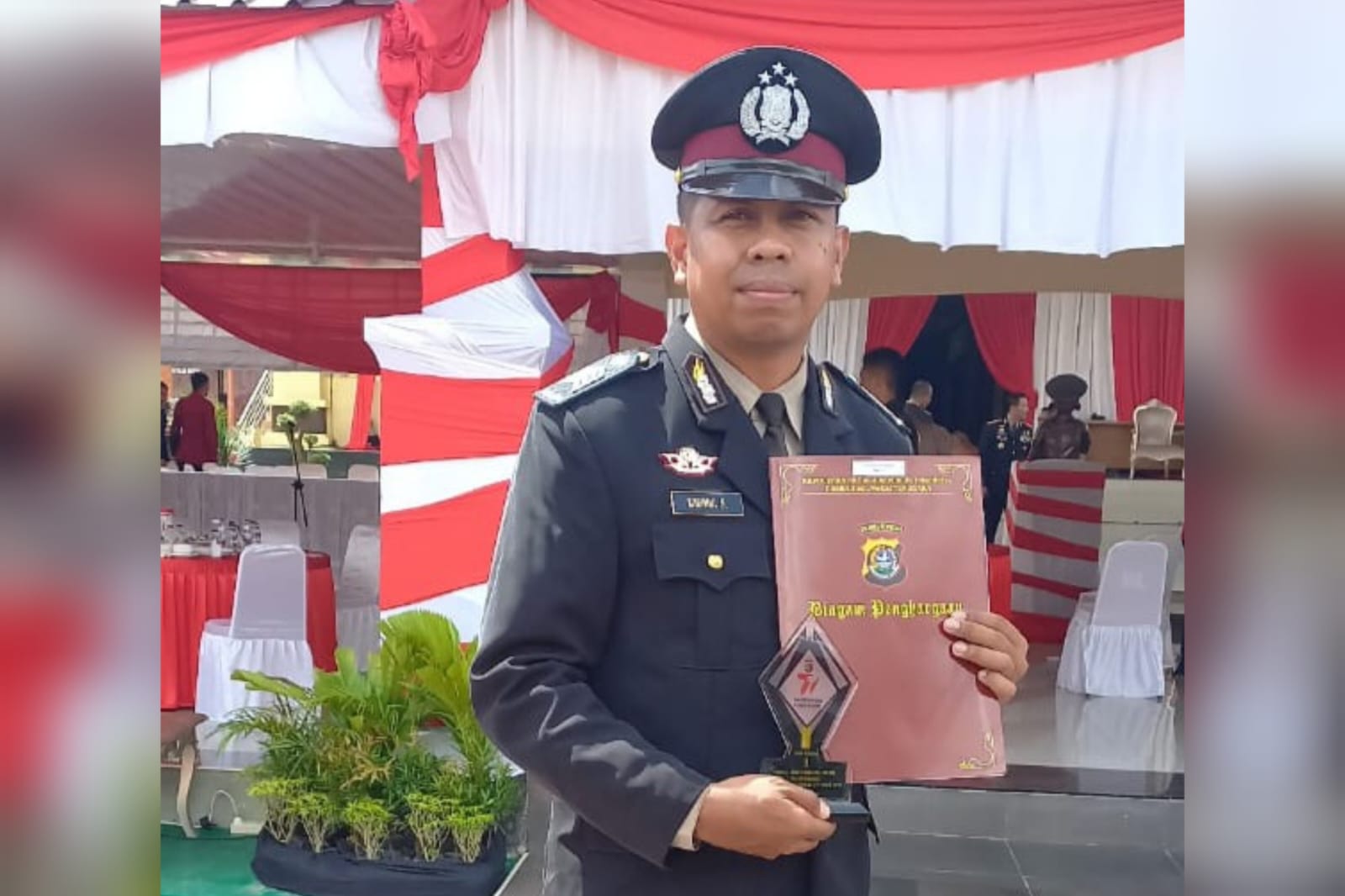 HUT Bhayangkara ke-77, Bhabinkamtibmas Polres Muna Bripka Karimul Sahid Juara III Konten Kreatif Tiktok