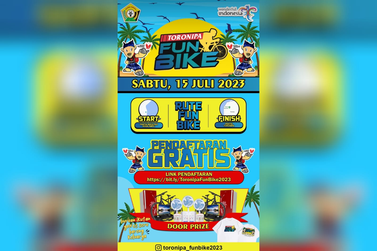 Dispar Sultra akan Gelar Toronipa Fun Bike