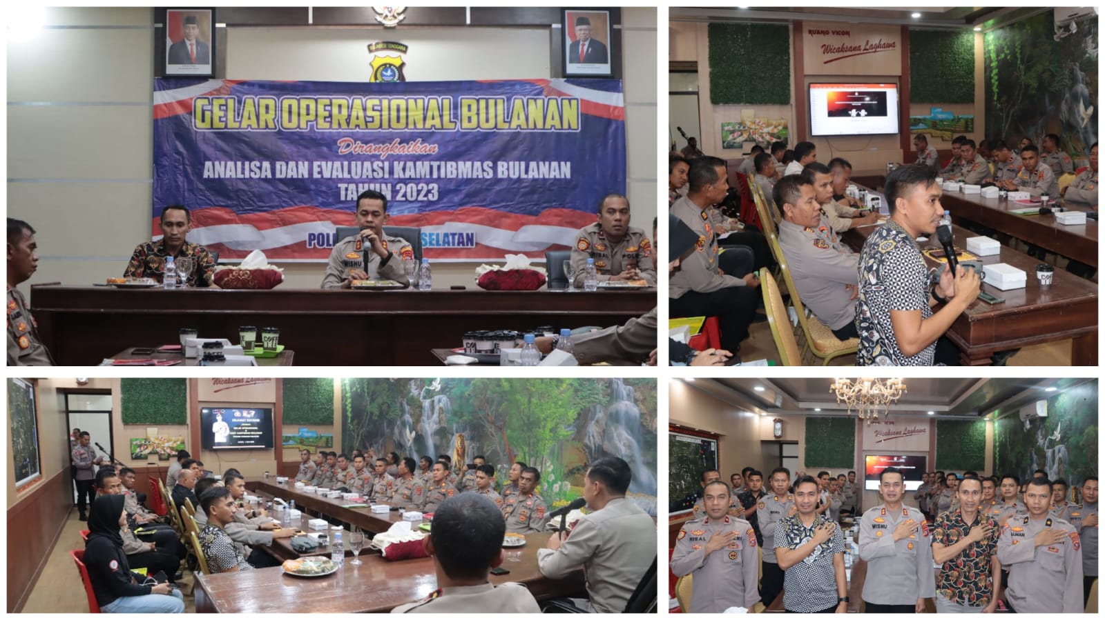 Gelar Analisa dan Evaluasi Kamtibmas Bulanan, Polres Konsel Hadirkan KPU