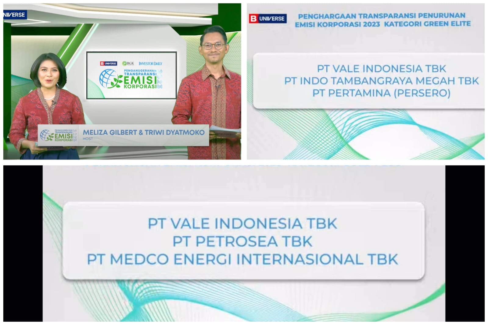 PT Vale Borong Dua Penghargaan di Ajang Penganugerahan Transparansi Emisi Korporasi 2023