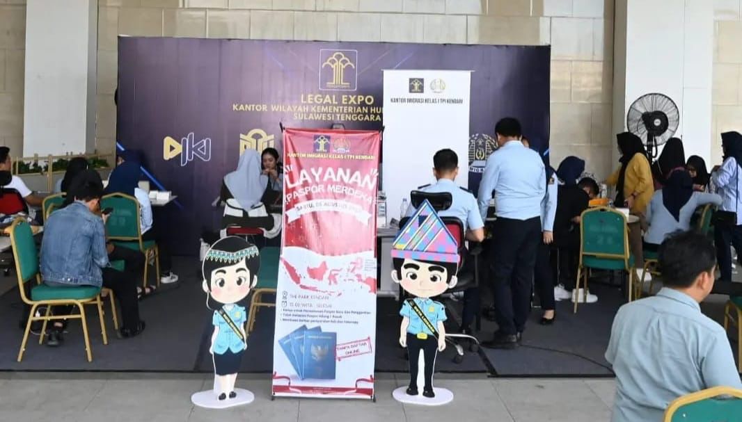 Sambut HUT ke-78, Kanwil Kemenkumham Sulawesi Tenggara Tingkatkan Pelayanan Prima Melalui Legal Expo