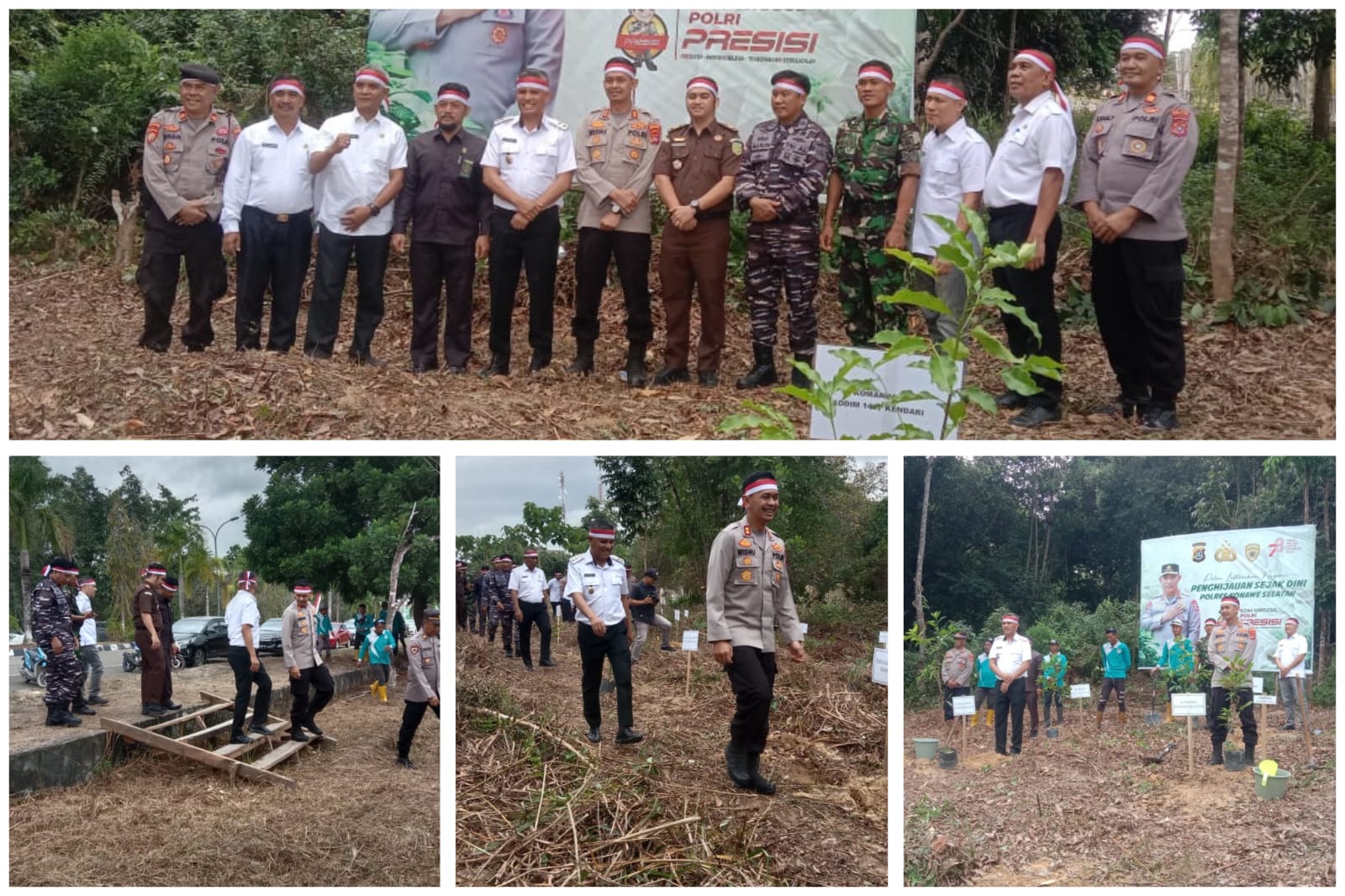 Polri Lestarikan Negeri, Polres Konawe Selatan Gelar Penanaman Bibit Pohon