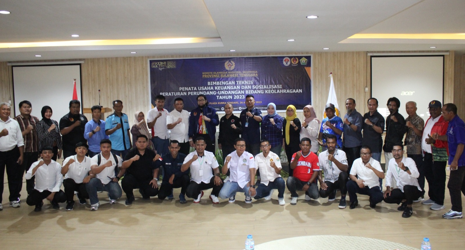 Bimtek Penata Usaha Keuangan dan Sosialisasi UU Keolahragaan, KONI Sulawesi Tenggara Hadirkan Narasumber Kompeten