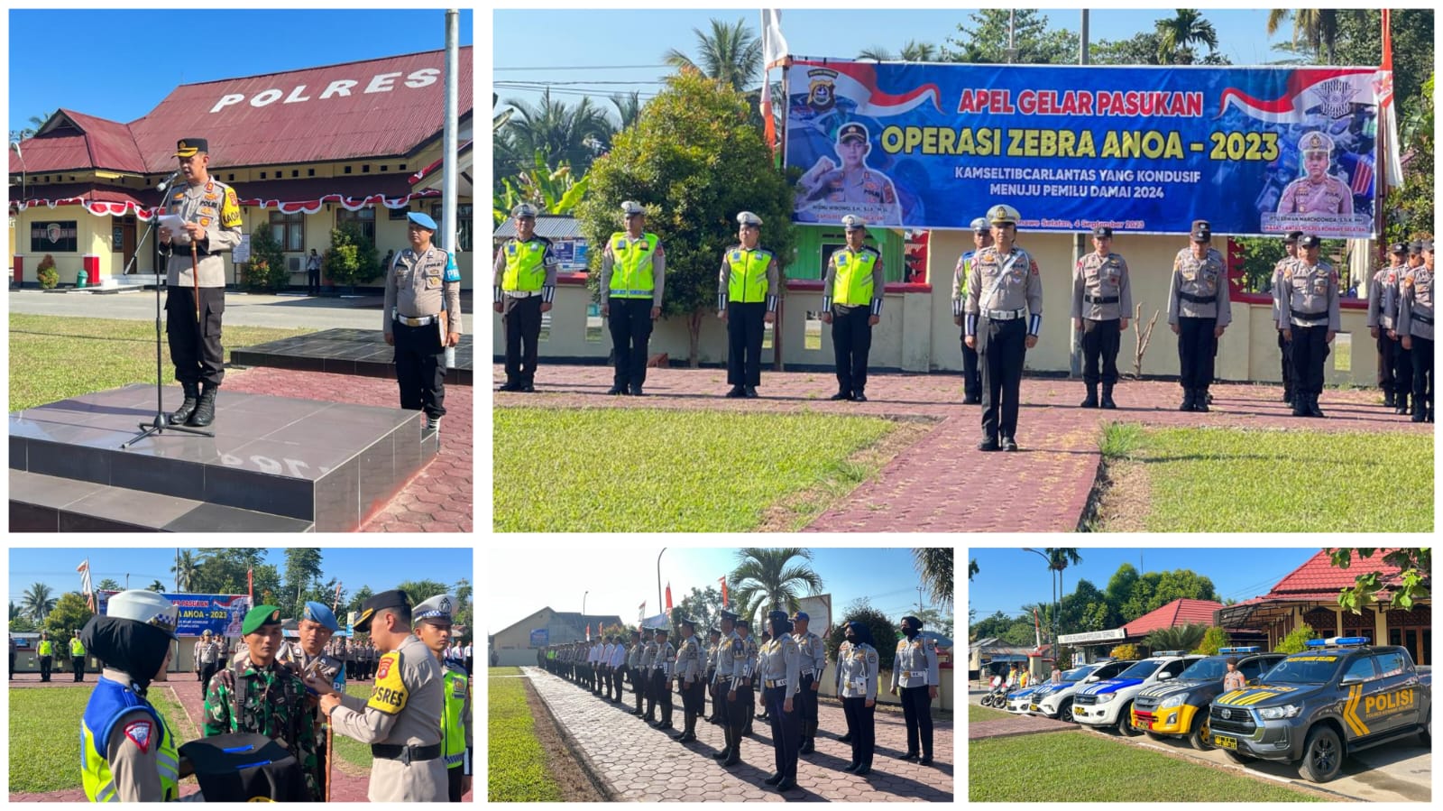 Mulai Digelar Hari Ini, Kapolres Konawe Selatan Pimpin Gelar Pasukan Operasi Zebra Anoa 2023