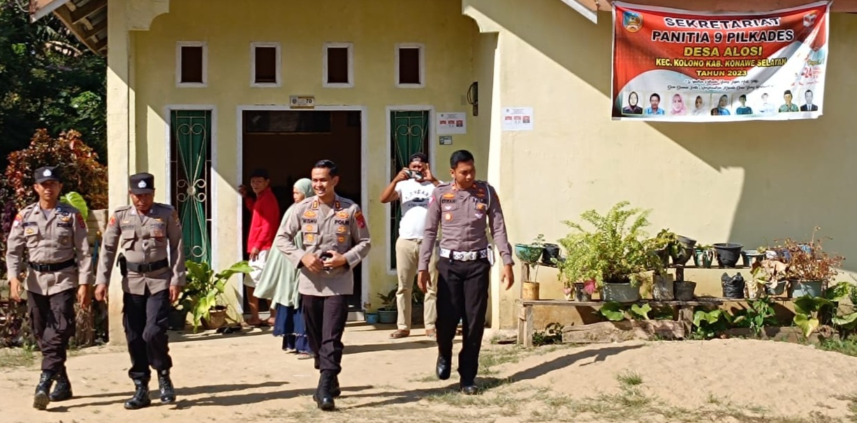 Pelaksanaan Pilkades Konawe Selatan Aman dan Damai, Kapolres Berikan Apresiasi