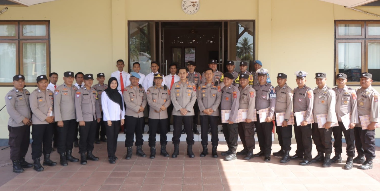 27 Personel Polres Konawe Selatan Dapat Reward, Berikut Daftar Nama, Pangkat dan Jabatannya