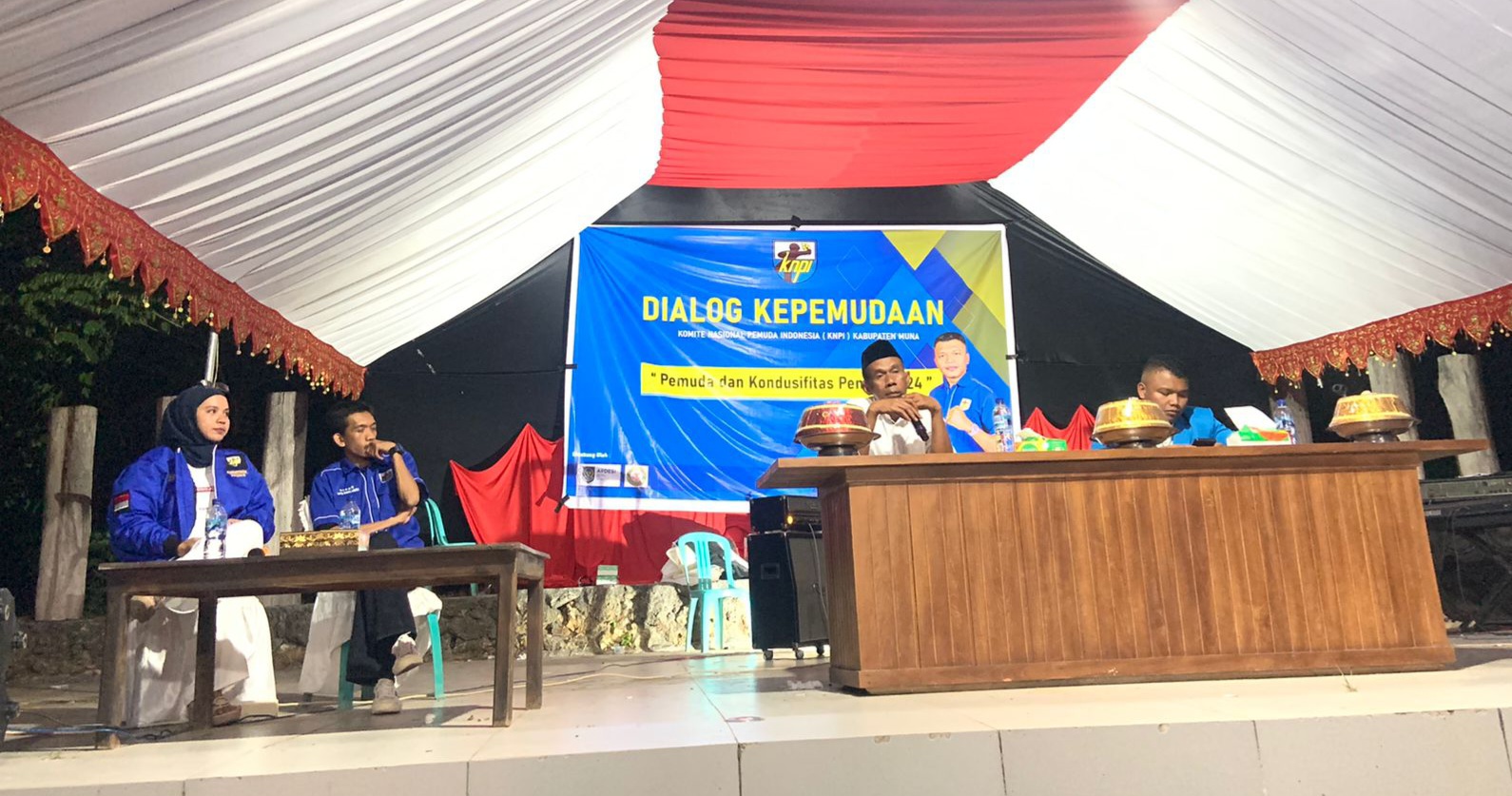 KNPI Muna Gelar Dialog Pemuda dan Kondusifitas Pemilu 2024