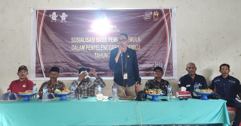 Jelang Pemilu 2024, KPU Konawe Selatan Gelar Sosialisasi Pendidikan Pemilih di Laonti