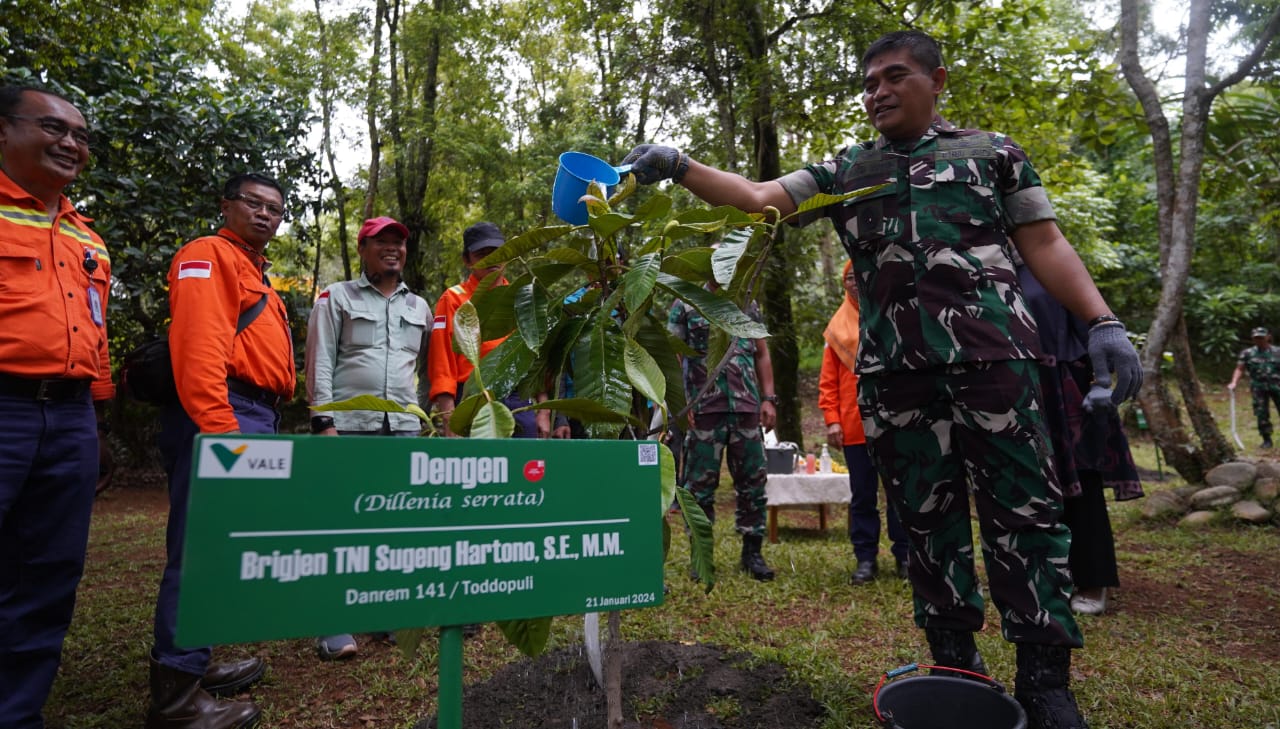 Danrem 141 Toddopuli Sebut Kepedulian Lingkungan PT Vale Sangat Tinggi