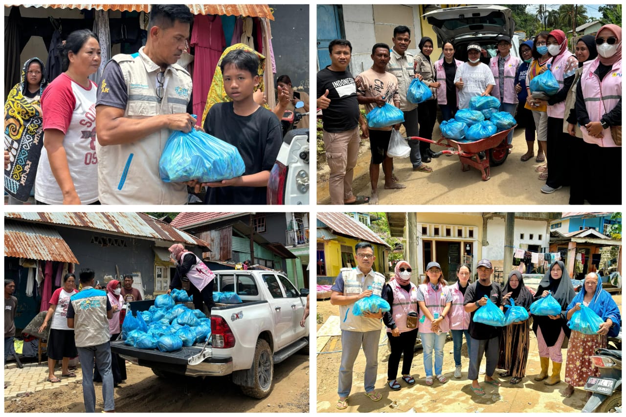 YBM PT PLN UP3 Kendari Salurkan Bantuan Korban Banjir di Dua Lokasi